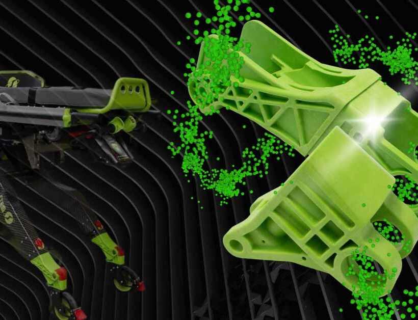 Portabarella robotizzato Spark realizzato con compound strutturali LATI ad alte prestazioni meccaniche e termiche