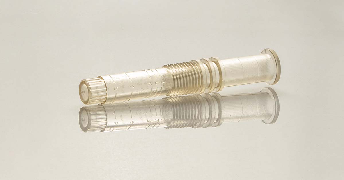 Misuratore di flusso per impianti di riscaldamento a pavimento prodotto con compound LATI resistenti alla pressione, al calore e ai fluidi tecnici