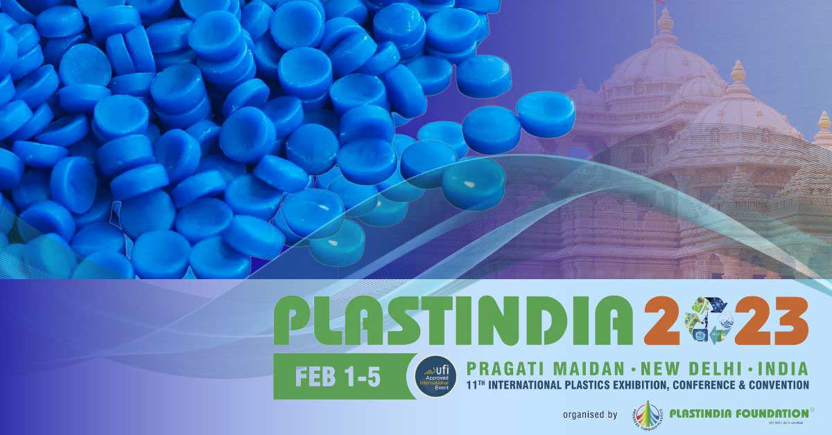 Plastindia 2023 trade fair banner
