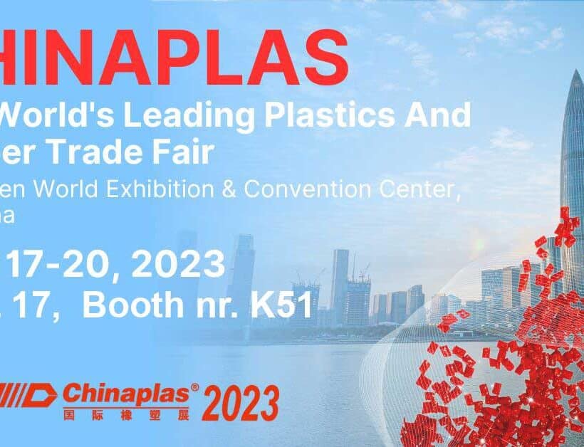 Chinaplas 2023 trade fair banner
