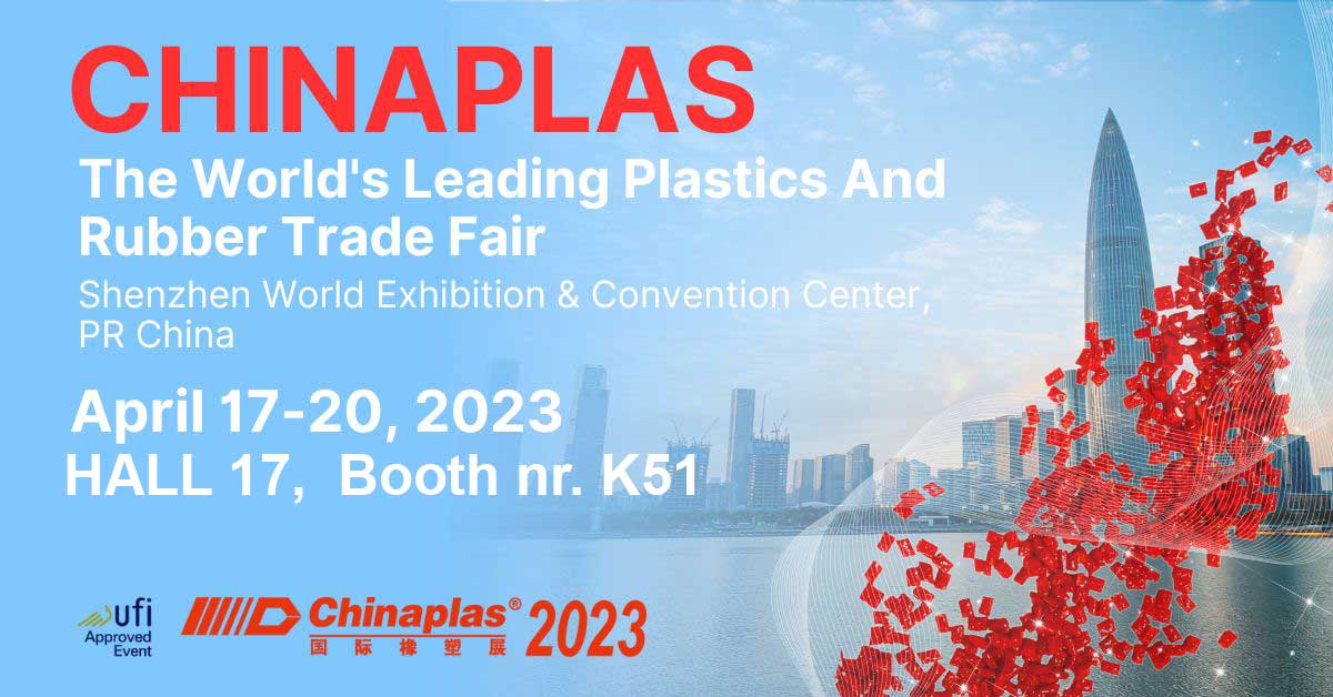Chinaplas 2023 trade fair banner