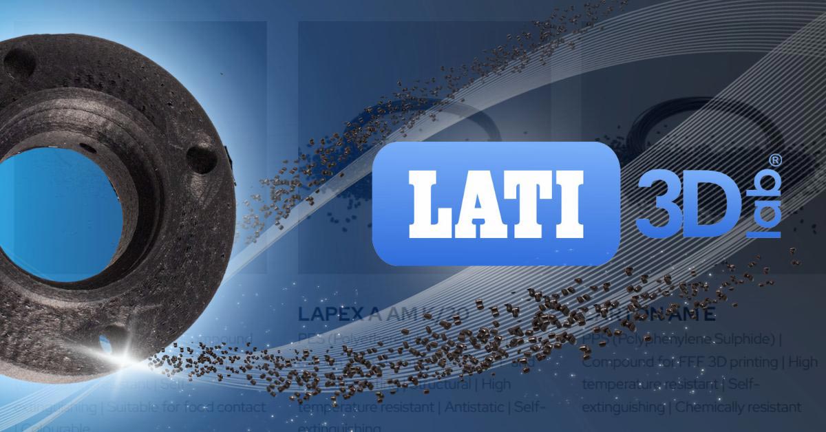 Materiali avanzati LATI3Dlab di LATI per stampa 3D: compound tecnici per additive manufacturing filamento e granulo