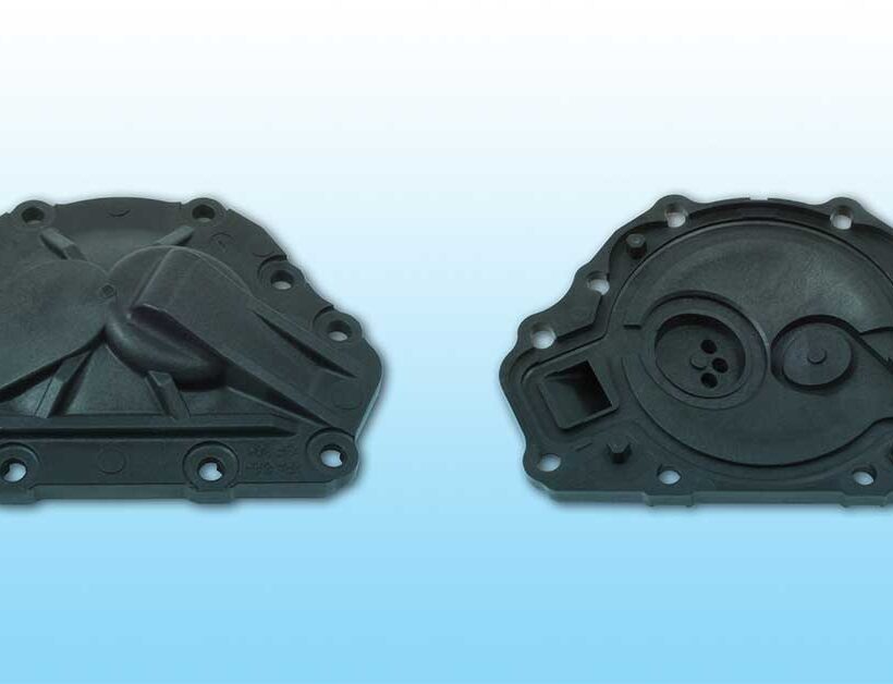 Copertura per pompa EPV realizzata con il compound termoconduttivo LATICONTHER 62 GRG/500 NAT 8826 di LATI per una migliore dissipazione del calore