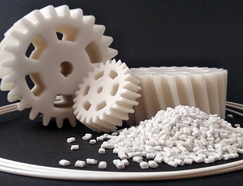 Compound biobased LATIGEA B01 L/07 Grigio 2865 di LATI realizzato con materie prime rinnovabili per applicazioni tecniche e di design