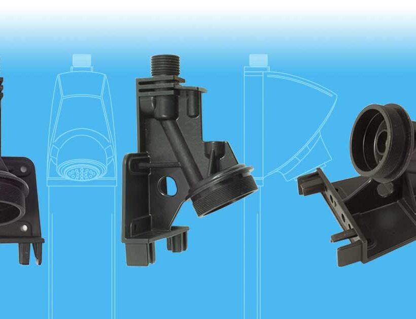 使用 LATI 的复合材料 LATIGLOSS 66 H2 G/50 Nero 3352F2 制成的淋浴板,该材料具有高光泽度和机械强度