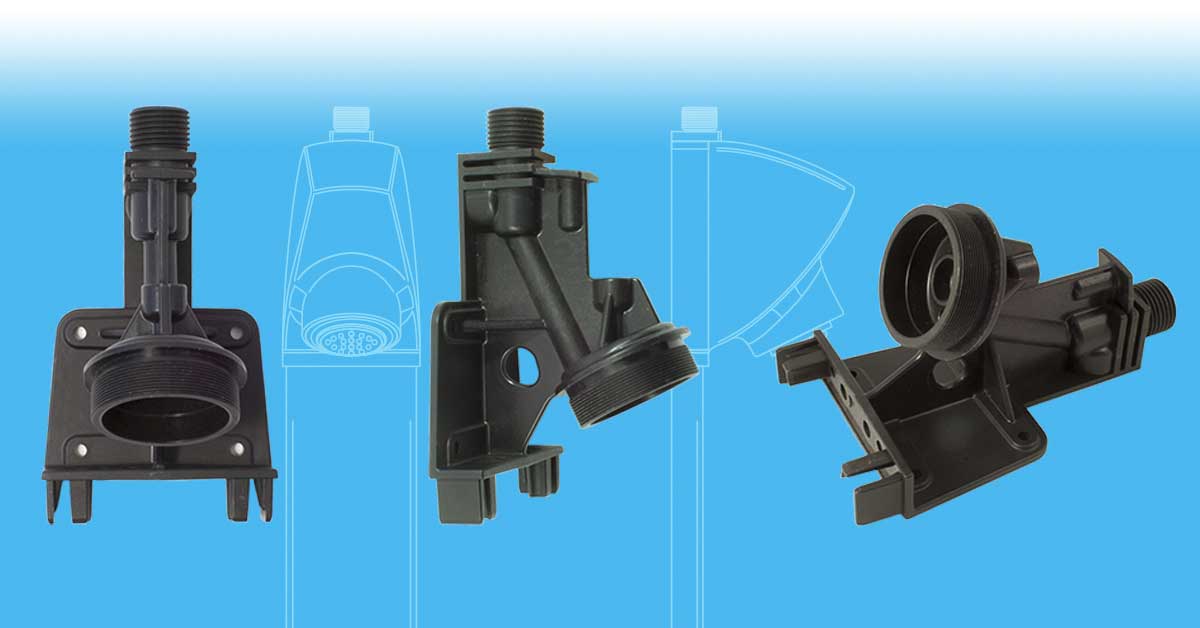 Pannello doccia realizzato con il compound LATIGLOSS 66 H2 G/50 Nero 3352F2 di LATI, materiale ad alta brillantezza e resistenza meccanica