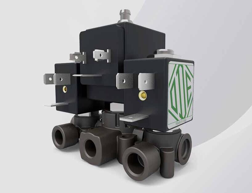 Valvole solenoidi ODE realizzate con compound tecnici LATI per garantire resistenza alla pressione, isolamento elettrico e durata nel tempo