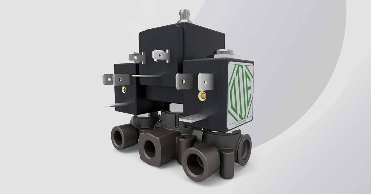 Valvole solenoidi ODE realizzate con compound tecnici LATI per garantire resistenza alla pressione, isolamento elettrico e durata nel tempo