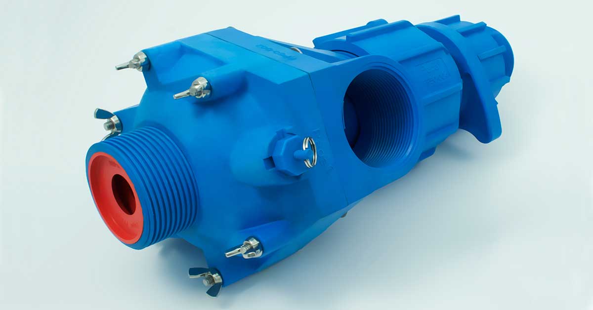 Pompa idraulica realizzata con compound tecnici LATI per garantire resistenza alla pressione, durabilità e sostenibilità energetica