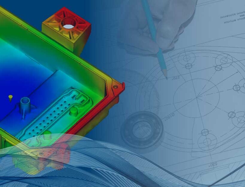 Evocative image of fluid dynamics analysis