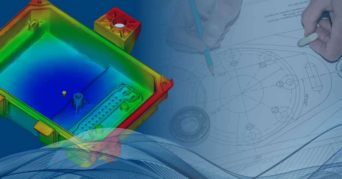 Evocative image of fluid dynamics analysis