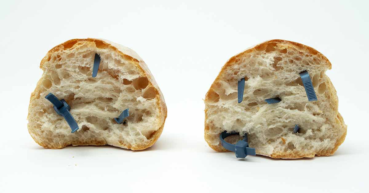 Componenti in plastica rilevabile LATI per l’industria alimentare, progettati per prevenire contaminazioni e garantire sicurezza durante la produzione