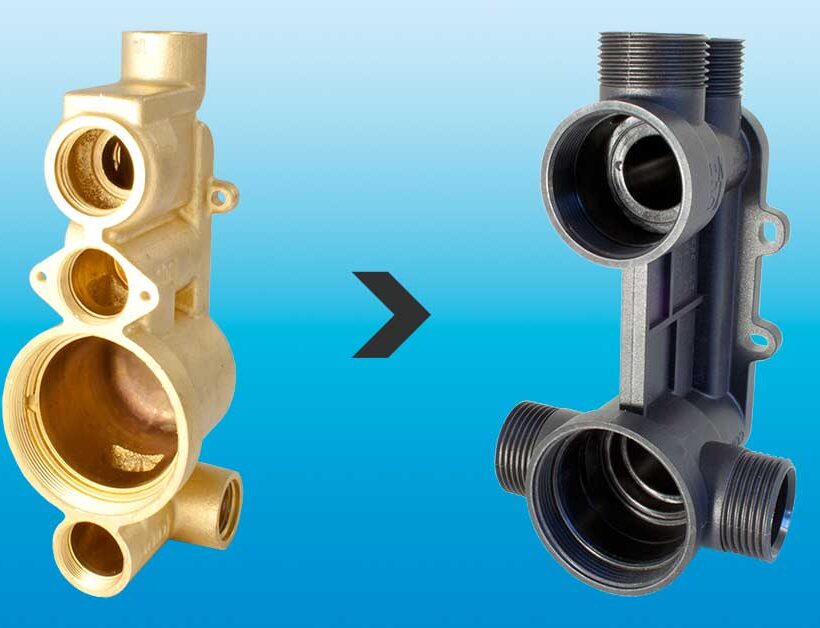 Valvola di controllo dell’acqua prodotta con compound LATI ad alte prestazioni per garantire resistenza alla pressione, durabilità e sicurezza del flusso idrico