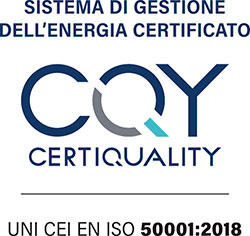 Certificazione UNI CEI EN ISO 50001:2018 - Sistema di gestione dell’energia certificato