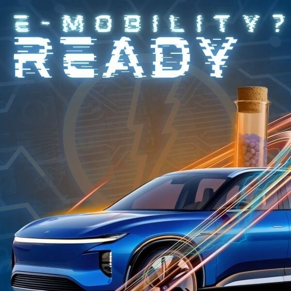 Auto elettrica con compound LATI, industria Emobility