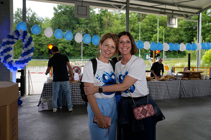 Livia e Michela Conterno alla Festa del 2 Giugno per gli 80 anni di LATI
